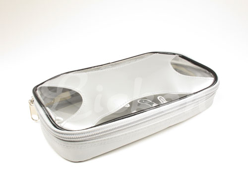 Clear-view' Top Zipper Pencil Box